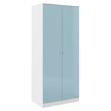 High Gloss Wardrobe With 2 Doors - Denver