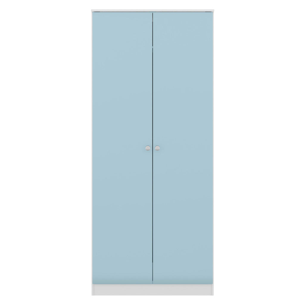 High Gloss Wardrobe With 2 Doors - Denver