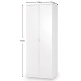 High Gloss Wardrobe With 2 Doors - Manhattan