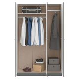 High Gloss Wardrobe With 3 Doors - Denver