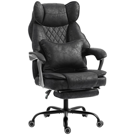 Leathaire Fabric Home And Office Chair 74cm Wide - Velmora