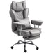 Leathaire Fabric Home And Office Chair 76cm Wide With Lumbar Support Pillow - Velmora