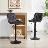 Leathaire Faux Leather Breakfast Bar Stools in Set Of 2 - Velmora