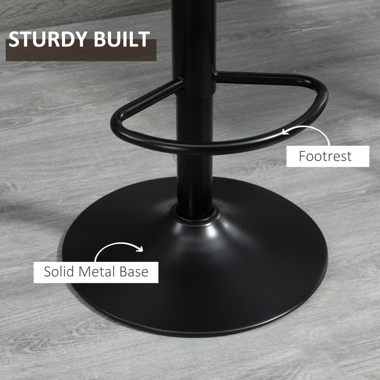 Leathaire Faux Leather Breakfast Bar Stools in Set Of 2 - Velmora