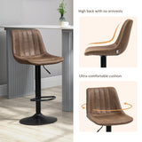 Leathaire Faux Leather Breakfast Bar Stools in Set Of 2 - Velmora