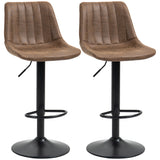 Leathaire Faux Leather Breakfast Bar Stools in Set Of 2 - Velmora