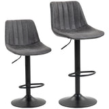 Leathaire Faux Leather Breakfast Bar Stools in Set Of 2 - Velmora