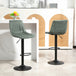 Leathaire Faux Leather Breakfast Bar Stools in Set Of 2 - Velmora