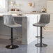 Leathaire Faux Leather Breakfast Bar Stools in Set Of 2 - Velmora