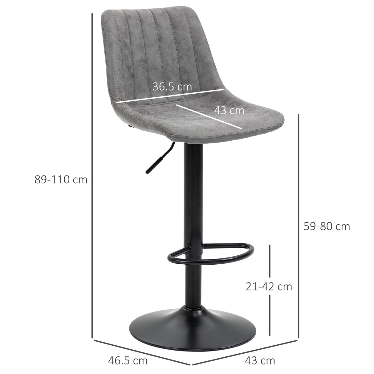 Leathaire Faux Leather Breakfast Bar Stools in Set Of 2 - Velmora
