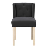 Linen Blend Fabric Dining Chair - Shay