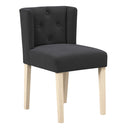 Linen Blend Fabric Dining Chair - Shay
