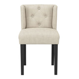 Linen Blend Fabric Dining Chair - Shay