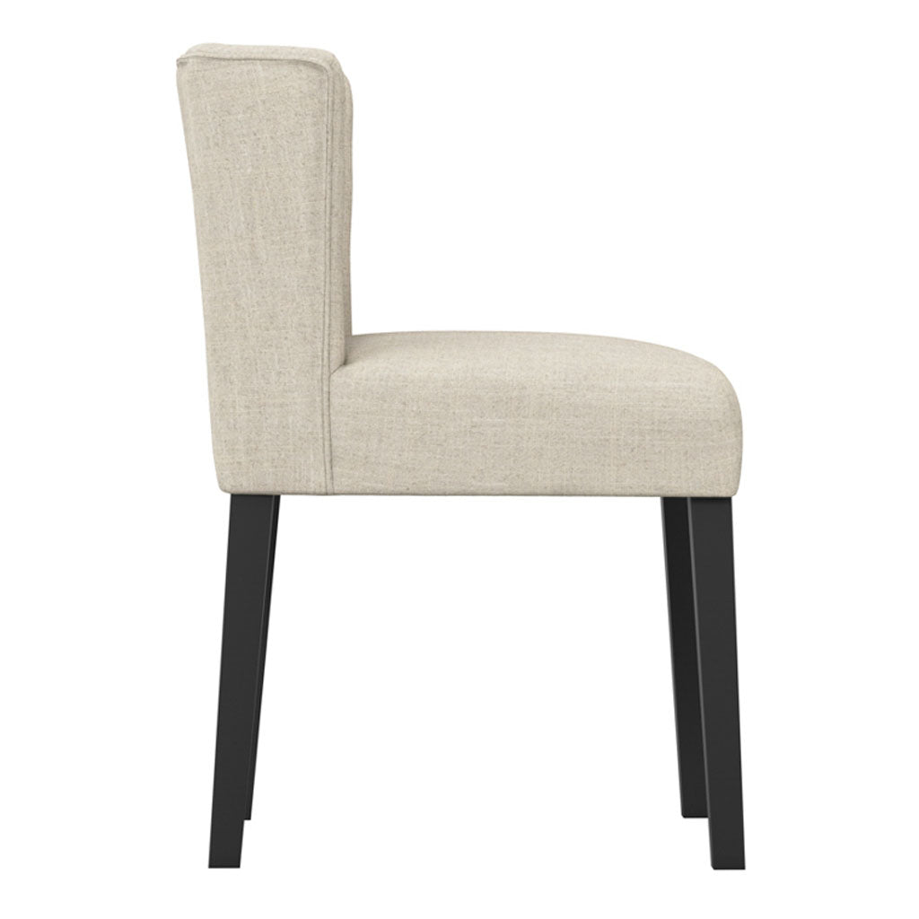 Linen Blend Fabric Dining Chair - Shay
