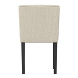 Linen Blend Fabric Dining Chair - Shay