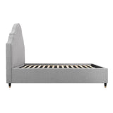 Linen Blend Fabric Double Bed - Quince