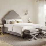 Linen Blend Fabric Double Bed - Quince