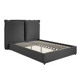 Linen Blend Fabric King Size Bed - Sunday