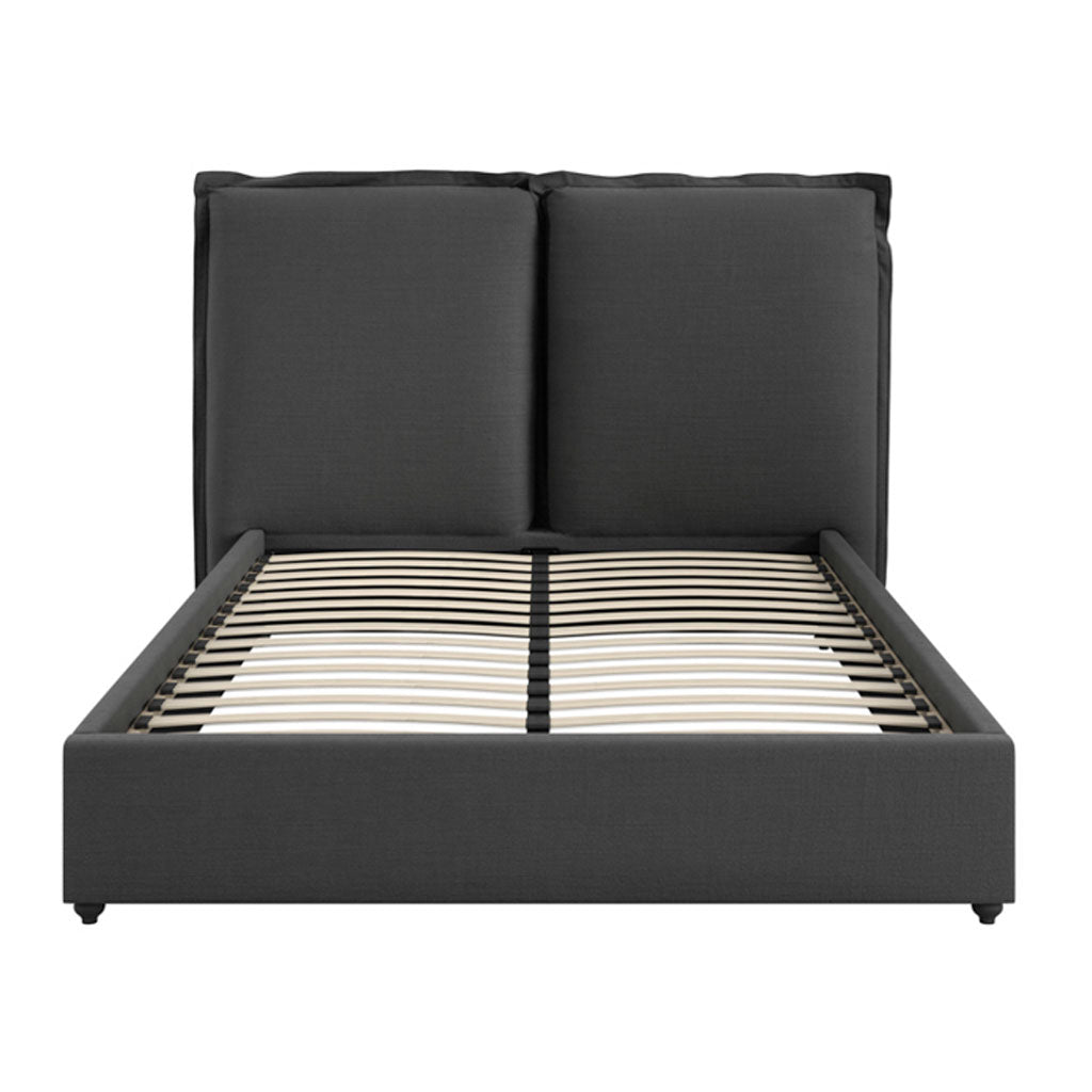 Linen Blend Fabric King Size Bed - Sunday