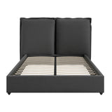 Linen Blend Fabric King Size Bed - Sunday