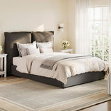 Linen Blend Fabric King Size Bed - Sunday