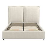 Linen Blend Fabric King Size Bed - Sunday