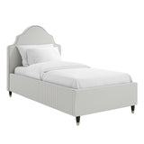 Linen Blend Fabric Single Bed - Monterey