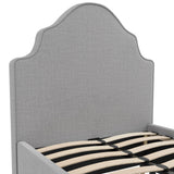 Linen Blend Fabric Single Bed - Monterey