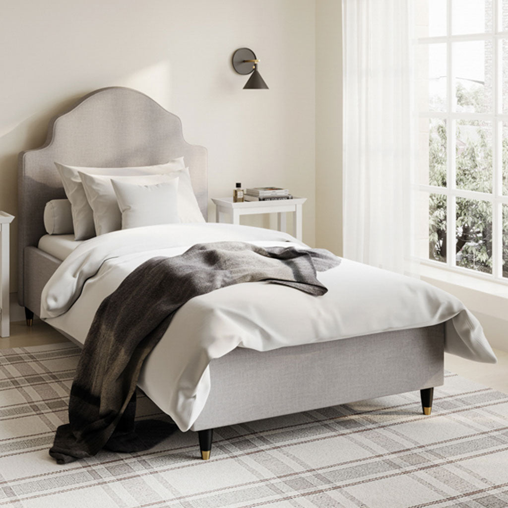 Linen Blend Fabric Single Bed - Monterey