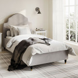 Linen Blend Fabric Single Bed - Monterey