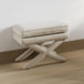 Linen Blend Fabric Stool - Rhode