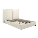 Linen Blend Fabric Super King Size Bed - Sunday