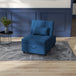 Linen Fabric 1 Seater Sofa Bed 65.5cm Wide With 1 Pillow - Velmora
