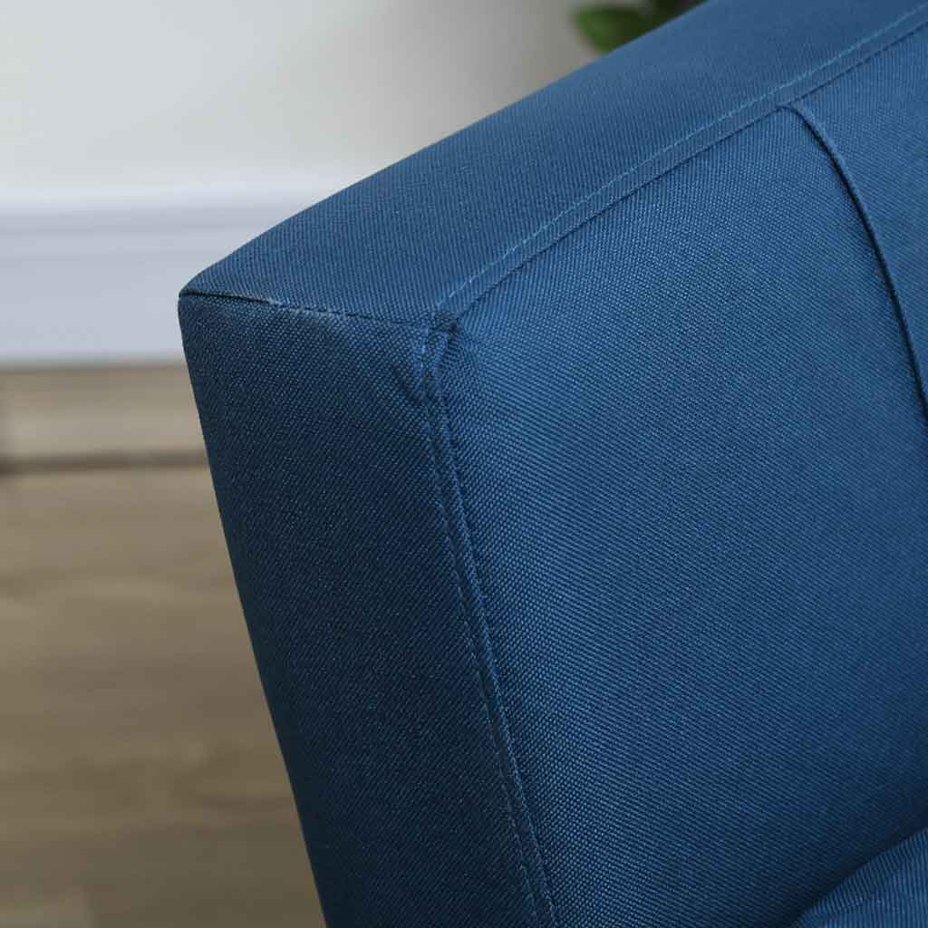 Linen Fabric 1 Seater Sofa Bed 69cm Wide With 1 Pillow - Velmora