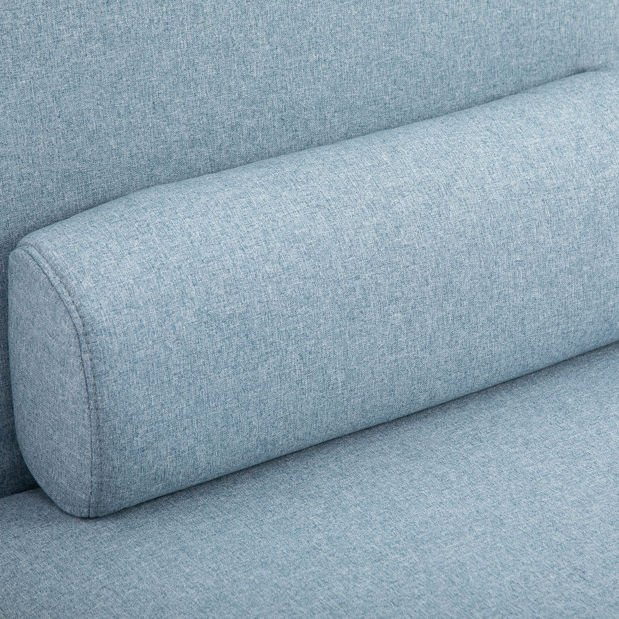 Linen Fabric 1 Seater Sofa Bed 75cm Wide With 1 Pillow - Velmora