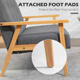 Linen Fabric 2 Seater Sofa 115cm Wide With Rubberwood Legs - Velmora