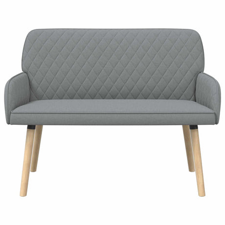Linen Fabric 2 Seater Sofa 115cm Wide With Wooden Legs - Vantage Home