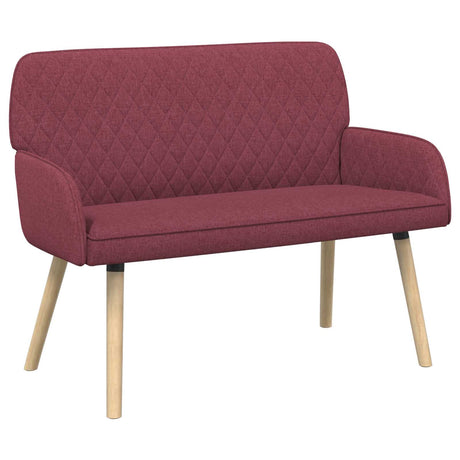 Linen Fabric 2 Seater Sofa 115cm Wide With Wooden Legs - Vantage Home