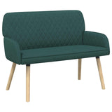 Linen Fabric 2 Seater Sofa 115cm Wide With Wooden Legs - Vantage Home