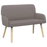 Linen Fabric 2 Seater Sofa 115cm Wide With Wooden Legs - Vantage Home