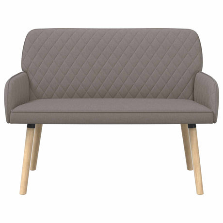 Linen Fabric 2 Seater Sofa 115cm Wide With Wooden Legs - Vantage Home
