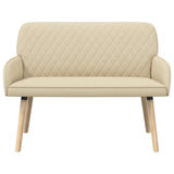Linen Fabric 2 Seater Sofa 115cm Wide With Wooden Legs - Vantage Home