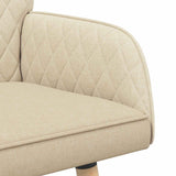 Linen Fabric 2 Seater Sofa 115cm Wide With Wooden Legs - Vantage Home