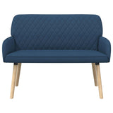 Linen Fabric 2 Seater Sofa 115cm Wide With Wooden Legs - Vantage Home