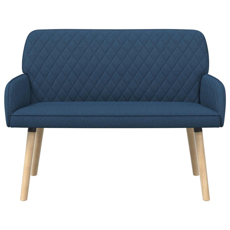 Linen Fabric 2 Seater Sofa 115cm Wide With Wooden Legs - Vantage Home