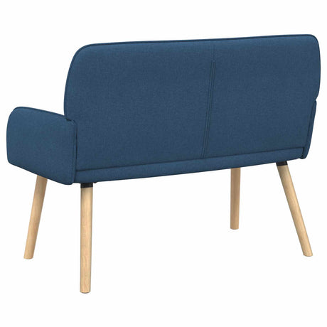 Linen Fabric 2 Seater Sofa 115cm Wide With Wooden Legs - Vantage Home