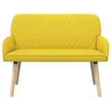 Linen Fabric 2 Seater Sofa 115cm Wide With Wooden Legs - Vantage Home