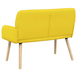 Linen Fabric 2 Seater Sofa 115cm Wide With Wooden Legs - Vantage Home