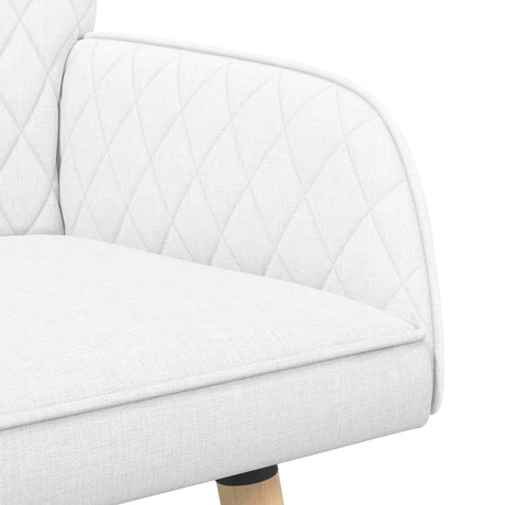 Linen Fabric 2 Seater Sofa 115cm Wide With Wooden Legs - Vantage Home