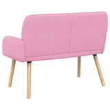 Linen Fabric 2 Seater Sofa 115cm Wide With Wooden Legs - Vantage Home